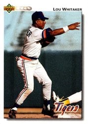 1992 Upper Deck Base Set Lou Whitaker #516 card