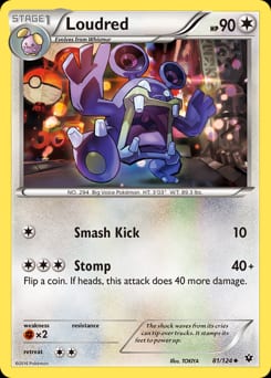 Fates Collide Loudred #81 card