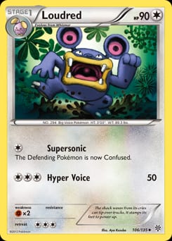 Plasma Storm Loudred #106 card