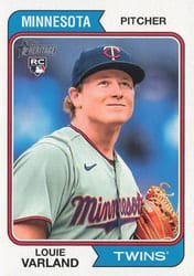 2023 Topps Heritage Base Set Louie Varland #46 card