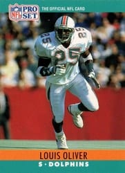 1990 Pro Set Base Set Louis Oliver #182 card