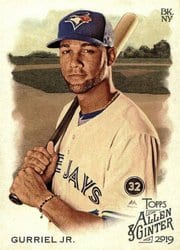 2019 Topps Allen & Ginter Base Set Lourdes Gurriel Jr. #192 card