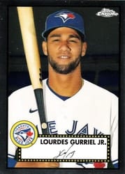 2021 Topps Chrome Platinum Anniversary Base Set Lourdes Gurriel Jr. #400 card