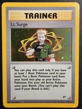 Gym Heroes Lt. Surge #17 card