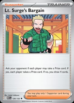 Mega Evolution Lt. Surge's Bargain #120 card
