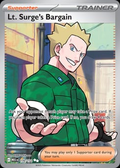 2025 Mega Evolution Lt. Surge's Bargain #170 card