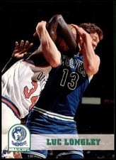 1993-94 Hoops Base Set Luc Longley #130 card
