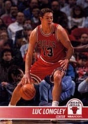 1994-95 Hoops Base Set Luc Longley #28 card