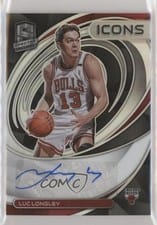 2021-22 Panini Spectra Icons Autographs Luc Longley #IA-LUC card