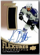 2023-24 Upper Deck Engrained Flexures Autos Luc Robitaille #FS-LR card