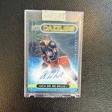 2024-25 Upper Deck Clear Cut 2021-22 UD Dazzlers Luca Del Bel Belluz #DA-LD card