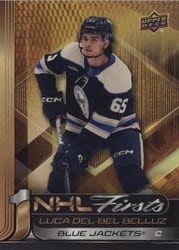 2024-25 Upper Deck NHL Firsts Luca Del Bel Belluz #NF-7 card
