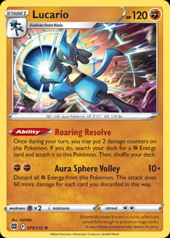 Brilliant Stars Lucario #79 card