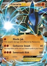 2014 Furious Fists Lucario-EX #54 card