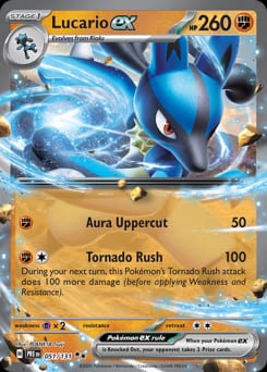 Prismatic Evolutions Lucario ex #51 card