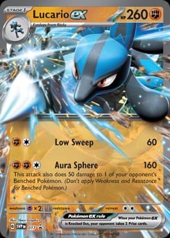 2023 Scarlet & Violet Black Star Promos Lucario ex #17 card