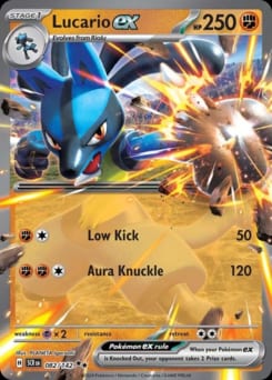Stellar Crown Lucario ex #82 card
