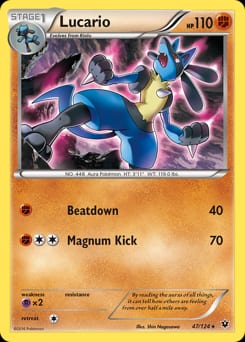 Fates Collide Lucario #47 card