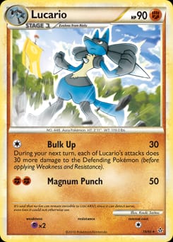 HS—Unleashed Lucario #19 card