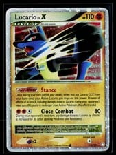 Mysterious Treasures Lucario LV.X #122 card
