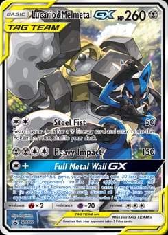 SM Black Star Promos Lucario & Melmetal-GX #SM192 card
