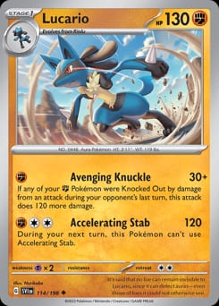 Scarlet & Violet Lucario #114 card