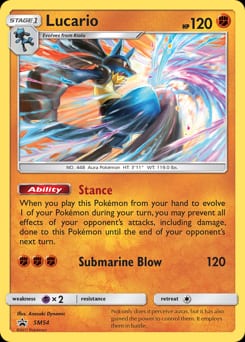 SM Black Star Promos Lucario #SM54 card