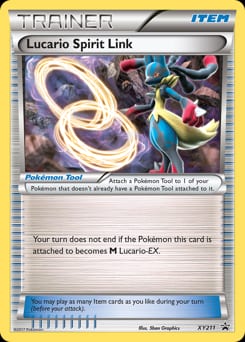 XY Black Star Promos Lucario Spirit Link #XY211 card