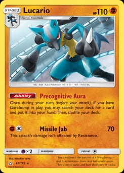 Ultra Prism Lucario #67 card