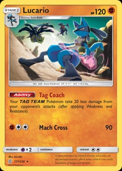 Unified Minds Lucario #117 card
