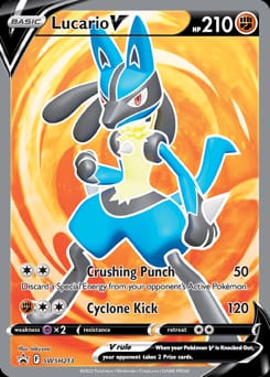 SWSH Black Star Promos Lucario V #SWSH213 card