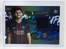 2025-26 Topps UEFA Club Competitions Topps Superstar Relics Lucas Beraldo #TSR-LB card