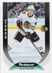2020-21 Parkhurst Base Set Lucas Carlsson #306 card
