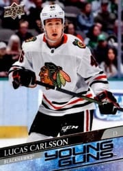 2020-21 Upper Deck Base Set Lucas Carlsson #212 card