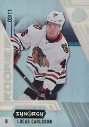 2020-21 Upper Deck Synergy Base Set Lucas Carlsson #85 card