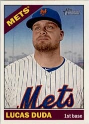 2015 Topps Heritage Base Set Lucas Duda #395 card