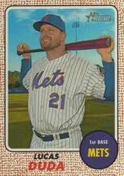 2017 Topps Heritage Base Set Lucas Duda #46 card