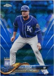 2018 Topps Chrome Sapphire Edition Base Set Lucas Duda #446 card