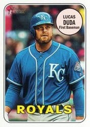 2018 Topps Heritage Base Set Lucas Duda #588 card