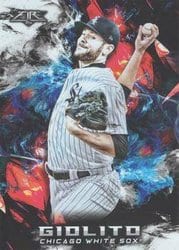 2018 Topps Fire Base Set Lucas Giolito #62 card