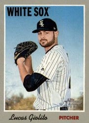 2019 Topps Heritage Base Set Lucas Giolito #18 card