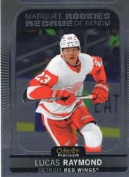 2021-22 O-Pee-Chee Platinum Base Set Lucas Raymond #286 card
