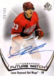 2021-22 SP Authentic Base Set Lucas Raymond #149 card