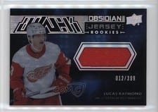 2021-22 SPx UD Black Obsidian Rookie Jersey Lucas Raymond #ORJ-LR card