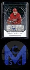 2021-22 Upper Deck Black Diamond Sparkling Rookie Scripts Lucas Raymond #SC-LR card