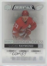 2021-22 Upper Deck Credentials Debut Ticket Access Acetate Lucas Raymond #DTA-LR card