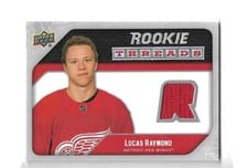 2021-22 Upper Deck Rookie Threads Retro Lucas Raymond #RT-LR card