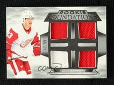 2021-22 Upper Deck The Cup Foundations Quad Jersey Lucas Raymond #F-LR card