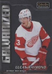 2022-23 O-Pee-Chee Platinum Galvanized Lucas Raymond #G-13 card