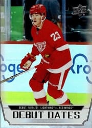 2022-23 Upper Deck Debut Dates Lucas Raymond #DD-8 card